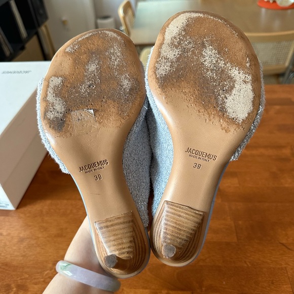 Jacquemus Les Mules Bangu Light Blue Heeled Sandals - Picture 8 of 13